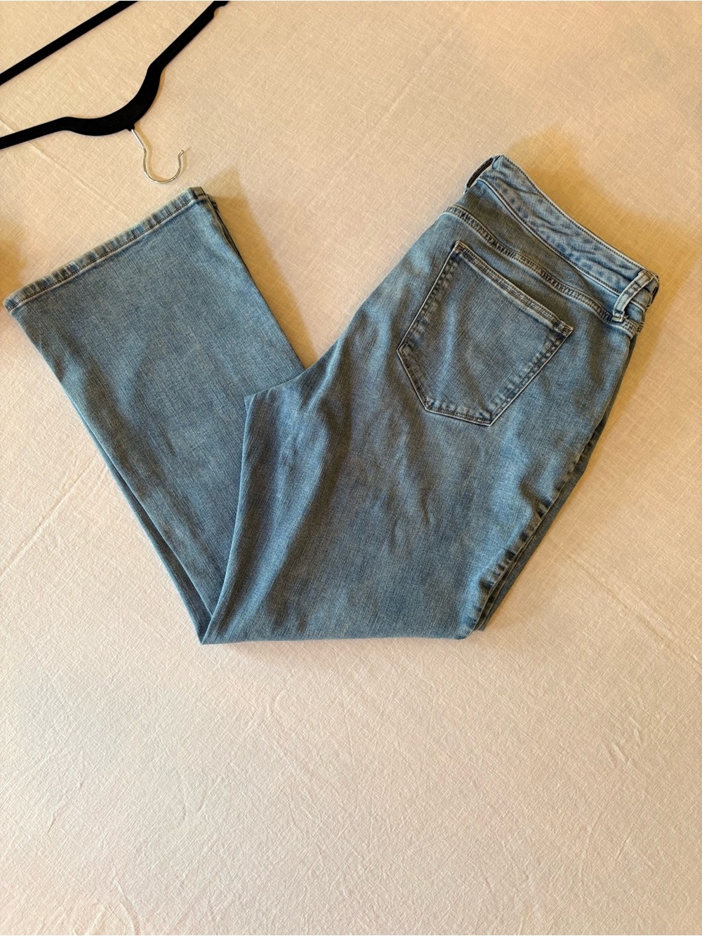 St. John's Bay Light Blue Women’s Mid-rise Bootcut Mid-rise Jeans